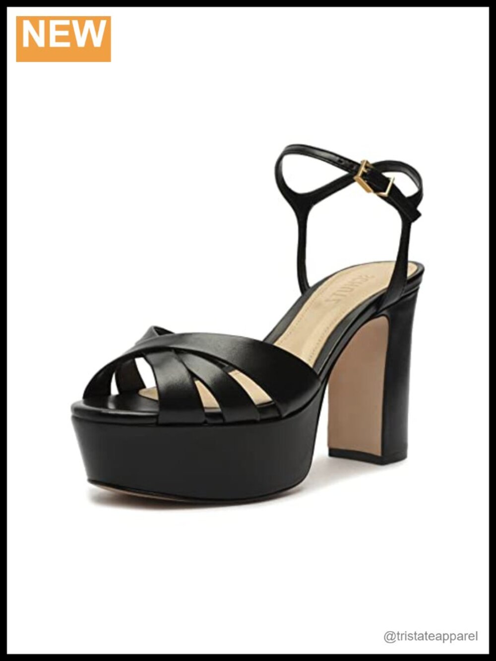 SCHUTZ Keefa Platform Dress Sandal Leather Chunky Heel Wedding
